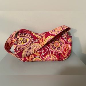"Vera Bradley" Pink Paisley Shoulder Bag Medium